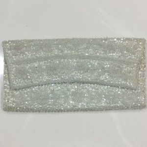Vintage crystal beaded clutch